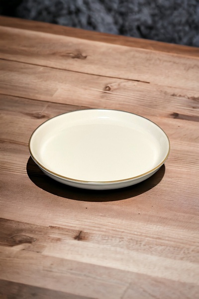 Intiale Dijon Porcelain Plate 21cm Platinum Gilding 6 Pieces