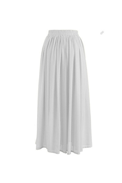 Pembecik Şifon Kloş Etek Esnek Astarlı 98cm