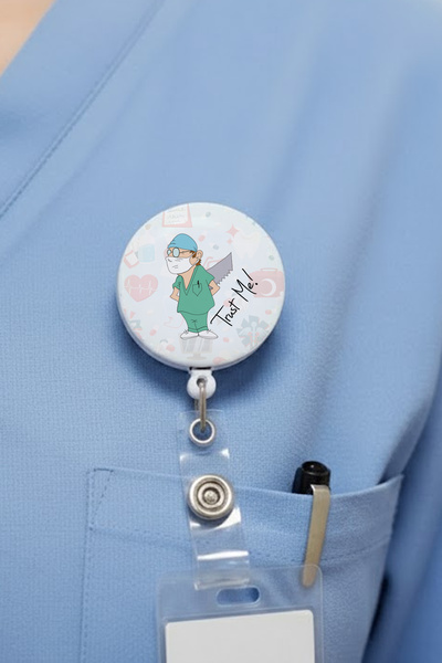 Ver-O Baskı Εμπιστέψου με, είμαι γιατρός. Σχεδιασμός Yoyo Θήκη Κάρτας – Επεκτ...