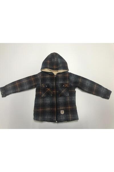 Baby Slon Kids Clup Kışlık ODUNCU içi kürklü fermuarlı kapüşonlu cepli erkek ...