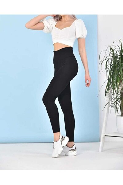 Tusebu High Waist Shaping / Sculpting Black Leggings – Stretchy, Comfortable, and All-Season Wear