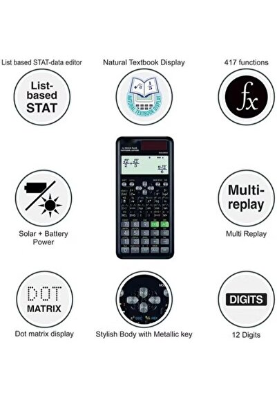 Primo Plus FX-991ES Plus Dot Matrix Scientific Calculator Silver