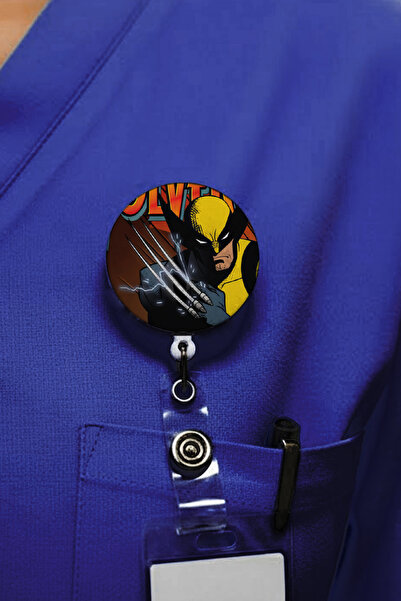 Ver-O Baskı X-Men 2Design Θήκη κάρτας Yoyo – Επεκτεινόμενη θήκη για κορδόνι μ...