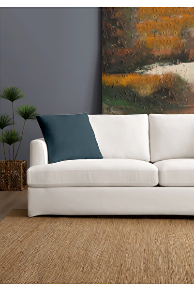 Monolisse Canvas 6-Piece Indigo Liquid-Proof Stain-Resistant Throw Pillow Cover 45 X 45 cm