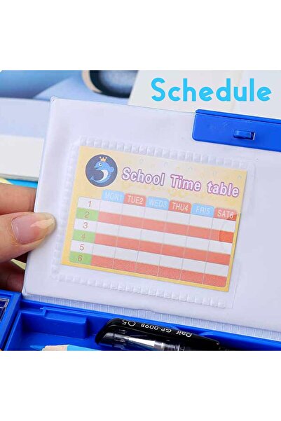 Generic Cute Pop Up Pencil Case Password Lock Sharpener Whiteboard Schedule Kids Gift