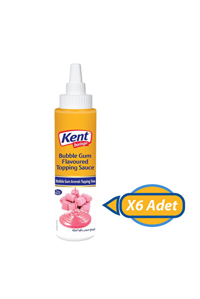 Kent Boringer Bubble Gum Sakız Aromalı Topping Sos 300g X 6 Adet