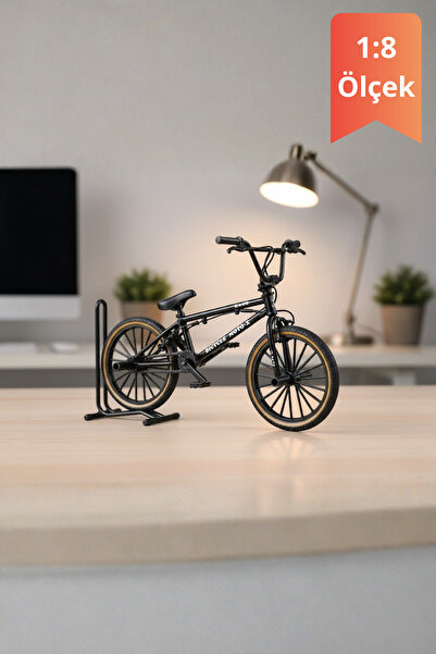 craftivio Siyah Yüksek Kaliteli Metal 1:8 Ölçek Oyuncak Bmx Bisiklet Koleksiyonluk Die Cast Model Bisiklet