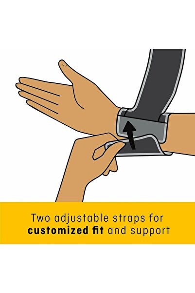 FUTURO Sport Wrap Around Wrist Support, Adjustable Size, Black,46378ENR