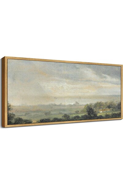 Emoda home Trove لوحة جدارية كلاسيكية لمرج ريفي - لوحة مناظر طبيعية عتيقة (60...