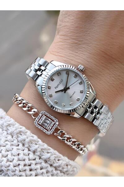 Ferrucci Vintage Mini Steel Cord 2 Years Warranty New Season 30 Mt Water Resistant Women's Wristwatch B