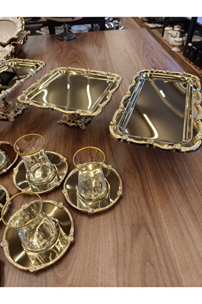 P&ORA PREMIUM KITCHEN PRODUCTS Gold Premium 5 Tea Set