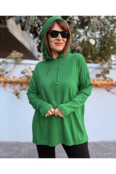 DenizEge بغطاء رأس تريكو ستارز زمرد