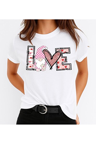 OEM 100% Cotton T-shirt Love Pink