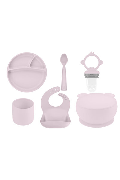 OiOi 6 Piece Nutrition Set Misty Lilac (Basics Apron)