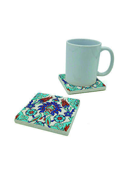 Sadrazam Çivizade Mosque Chinese (Ummü Gülsüm Mosque) Printed Natural Stone Coasters 10cm X 10cm |   Kd-32