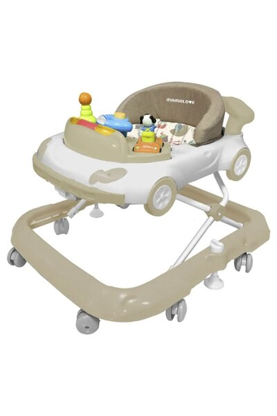 Mamalove Mama Love high quality car-shaped walker, beige color