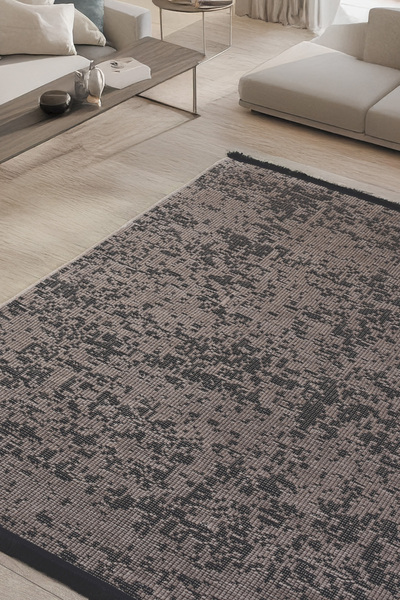 Kupon Halı Bej Krem Şönil Kilim Salon Oturma Çocuk Odası Hasır Yolluk Dokuma ...