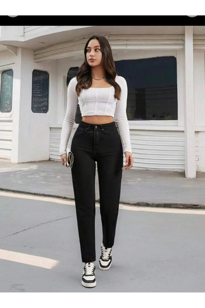 kleshus Çnr Mom Boyfriend Jean Γυναικεία Power Lycra New Hsn