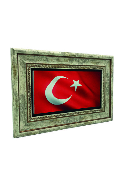 Sadrazam Steagul turcesc ondulat cu imprimeu Tabla cu piatra naturala 20cm x 30cm |   2G-Byrk1