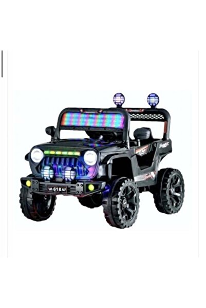 Generic 12V Kids Electric Jeep – Dual Motors, Remote Control, LED Lights, Bluetooth, USB, Opening Doors