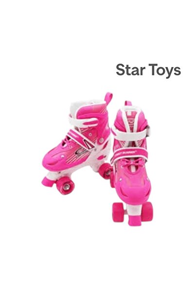 STAR TOYS Adjustable girls' roller skates – four wheels with a safe and comfortable design