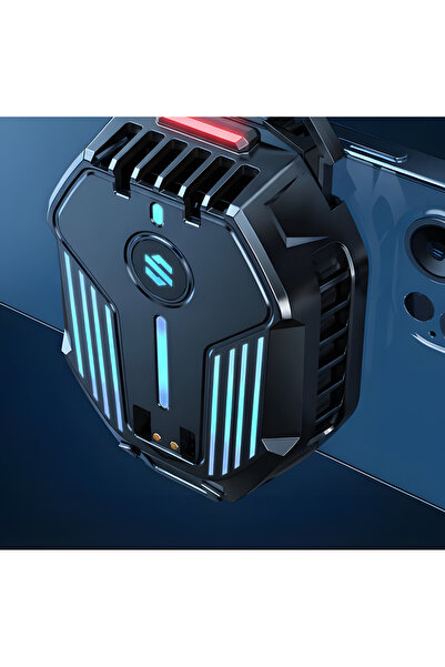 Fibaks Telefon Soğutucu Fan 1800mah Bataryalı Radyatörlü Aparatlı Derece Kademeli Fan