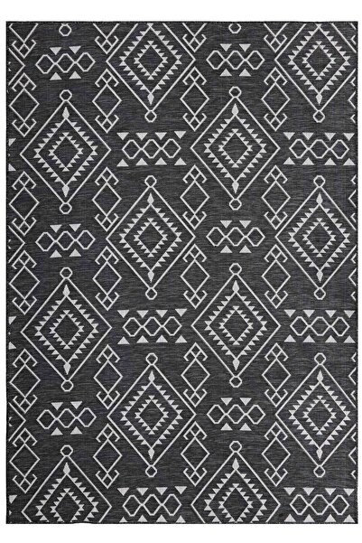 Lorente Home Alegra Anthracite Woven Jute Non-Slip Base Sisal Rug Washable Kitchen Carpet1851