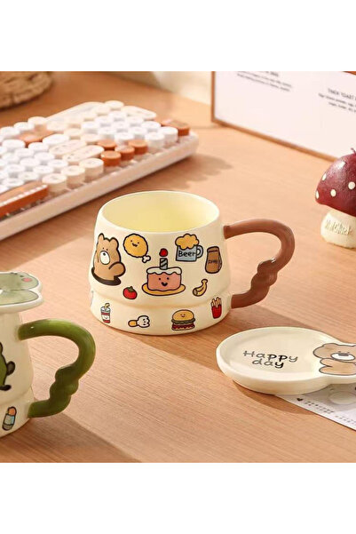 hediyeofisi Pixel 350 ml Premium Ceramic Mug – Durable, Stylish Design, Suitable for Hot and Cold Drinks Gift Mug