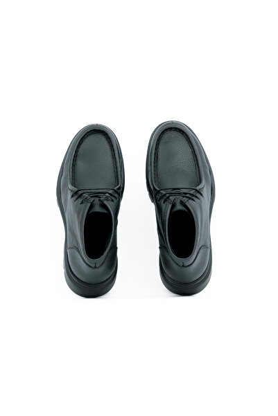 Tuna Genuine Leather Rubber Sole Lace-Up Men's Boots - B4405