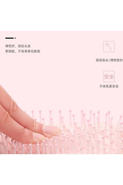 minigood Hair Comb - Silver Pink