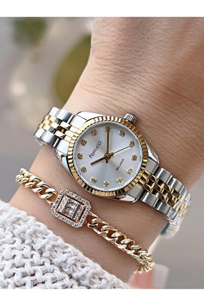 Ferrucci Vintage Mini Steel Cord 2 Years Warranty New Season 30 Mt Water Resistant Women's Wristwatch B