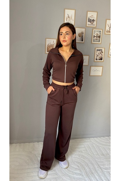 Velista Modal Fabric Zipper Tracksuit Set
