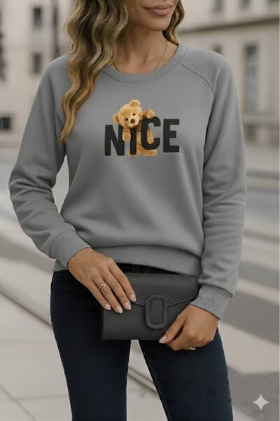 JANES    Women's Long Sleeve Crew Neck Viscose Two Thread Blouse