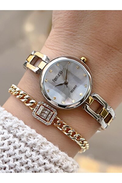 Ferrucci Vintage Mini Steel Cord 2 Years Warranty New Season 30 Mt Water Resistant Women's Wristwatch B