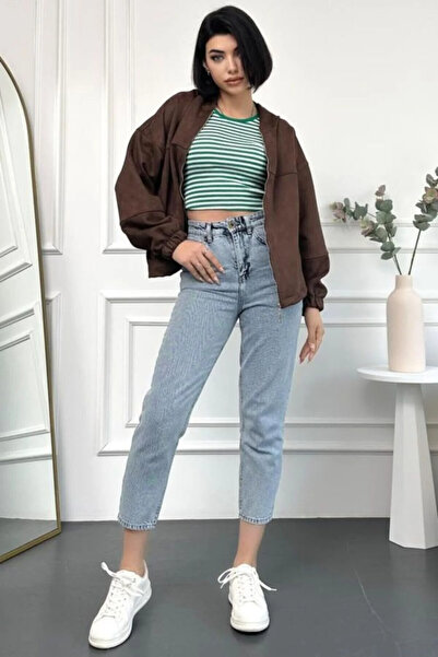 kleshus Çnr Mom Boyfriend Jean Γυναικεία Power Lycra New Hsn