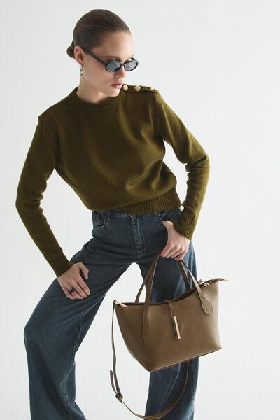 Zeyyen URBAN GRACE TOTE BAG OLIVE
