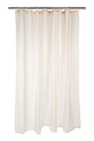 Generic Polyester Shower Curtain 180x180 cm Size Beige