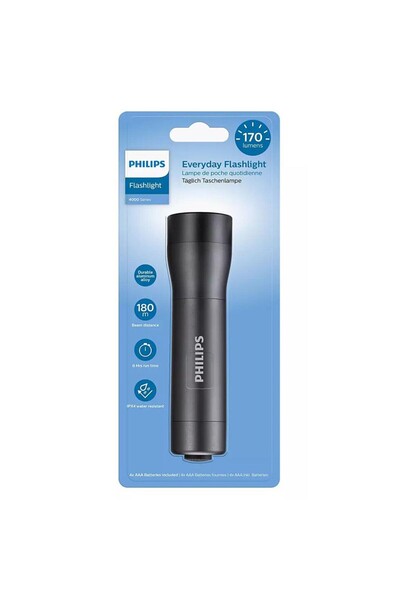 Philips 4 AAA Aluminum Waterproof LED Flashlight