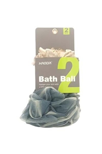 HAODA ليفة استحمام كروية - عبوة من قطعتين