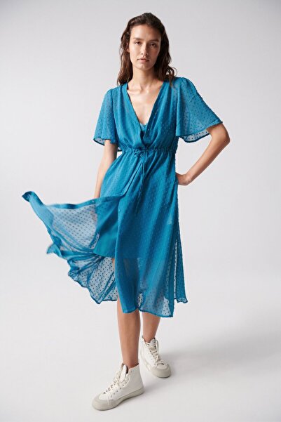 Salsa Jeans Φόρεμα μεσαίου μεγέθους μπλε (21004670820) Γυναικείο