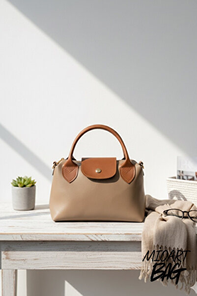 MioArt Women's Small Size Hand and Shoulder Bag with Faux Leather Handle