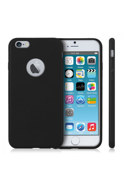 KWmobile Case for Apple iPhone 6 / iPhone 6s, Silicone, Black, 33100.01
