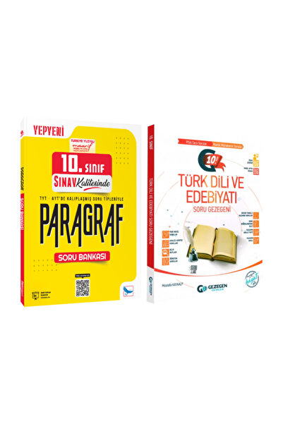 Sınav Yayınları 10. Sınıf Paragraf Soru Bankası+ Gezegen Türk Dili ve Edebiya...
