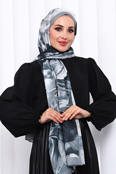 İmajButik Smoked Patterned Soft Digital Shawl