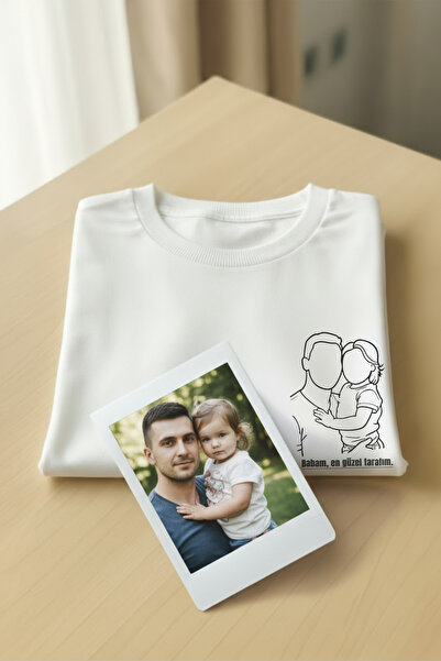 Color Luxe Kişiye Özel Fotoğraf Çizim Baskılı %100 Pamuk Unisex T-Shirt (Kendin Tasarla)