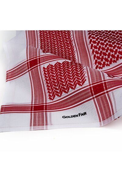 First Life GOLDEN FAIR Red Shemagh