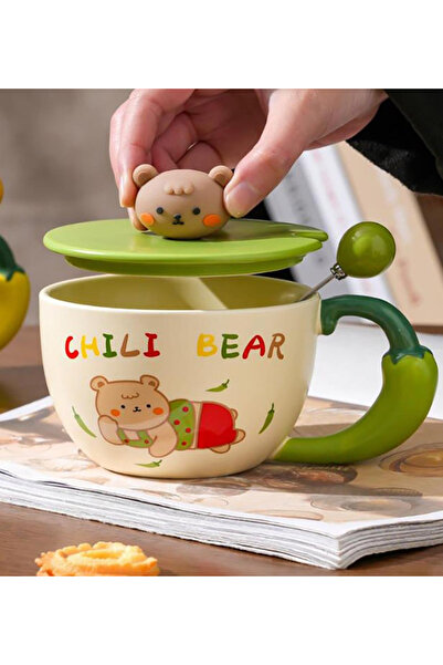 hediyeofisi Chılı Bear Designed Premium Ceramic Mug