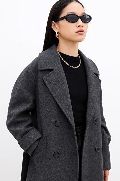 OHEPMODA Belted Oversize Premium Women's Cashmere Coat