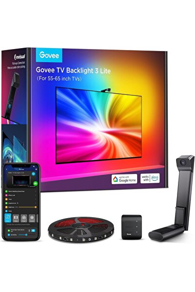 Govee LuminaSync X-Pro – 3.6m RGBICW Kamera Senkron LED TV Arka Işık | Gelişm...
