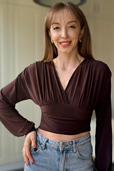 Dilay Gökoğlu Butik V Neck Draped Body